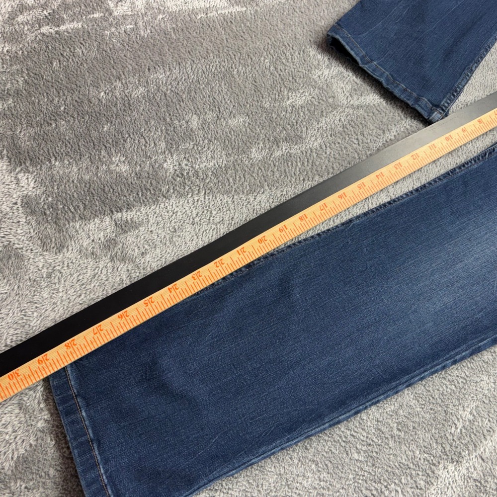 Jones New York Lexington Straight Jeans Womens 29x30 Blue Excellent Dark Wash - Picture 4 of 16